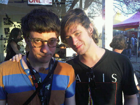 “Special guy in glasses.” Graham Coxon of Blur and Will. 