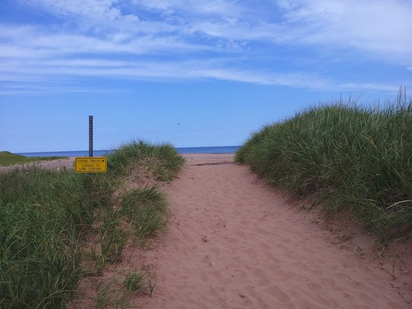 beach path